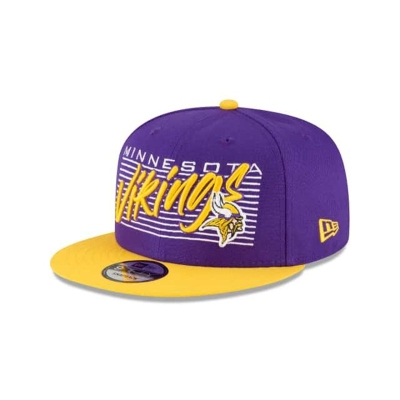 Sapca New Era Minnesota Vikings NFL Retro 9FIFTY Snapback - Violet